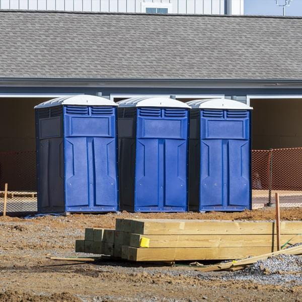 Heavy-duty construction site porta potty in Edmond, Oklahoma