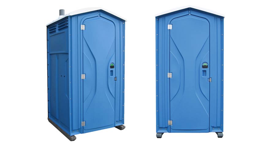 Long-term porta potty units on site in Edmond, Oklahoma